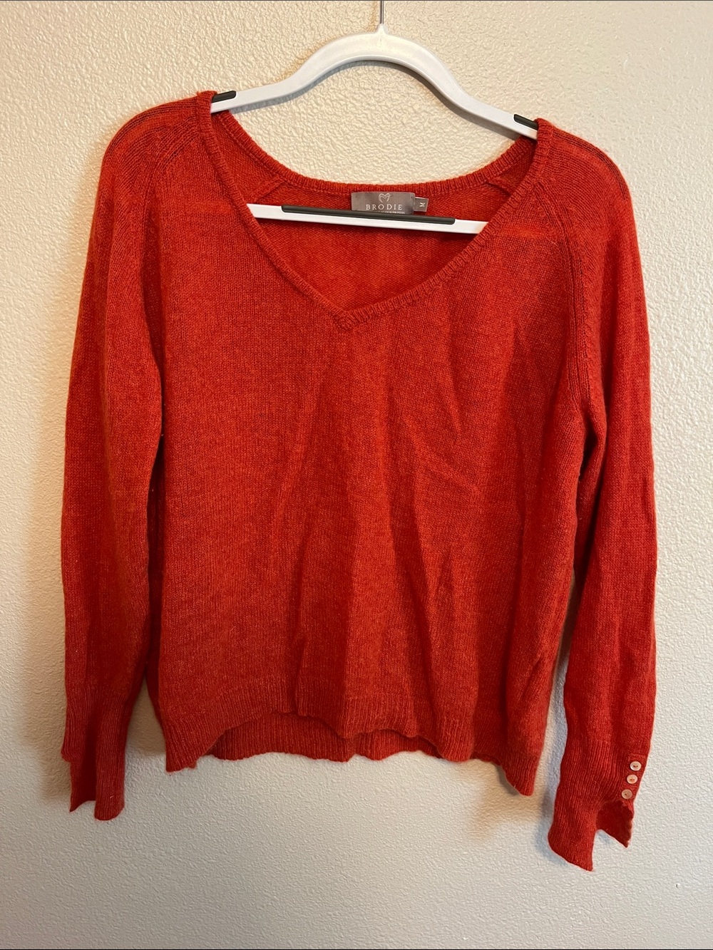 Burnt orange 100% cashmere sweater